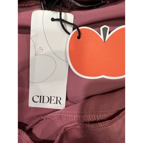 Cider Mauve Satin Elegant Halter Low back Formal Party Gown Dress Size Large - Picture 9 of 9